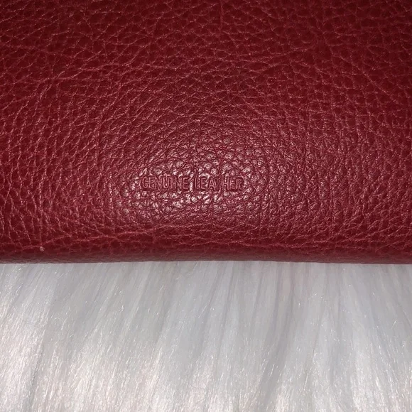 Genuine Leather Kisslock & wallet(burgundy & black ) - Picture 2 of 9